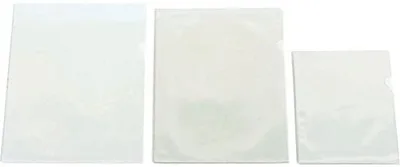 CAJA 50 DOSSIER FORMATO FOLIO  "L" C/UÑERO PVC CRISTAL 150 MICRAS IBERPLAS 24950