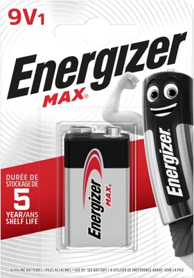 Energizer Max – 9V Batería de un solo uso Alcalino