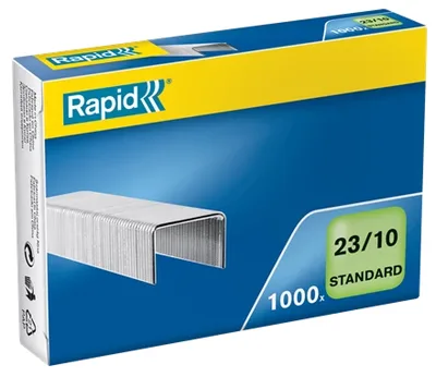 CAJA DE 1000 GRAPAS TIPO 23/10 GALVANIZADAS PARA GRAPADORAS DE GRUESOS RAPID 24869300