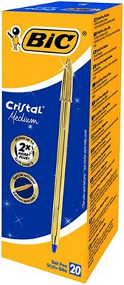 BOLIGRAFO CRISTAL CELEBRATE TRAZO 0,4 MM. COLOR ORO BIC 9213401
