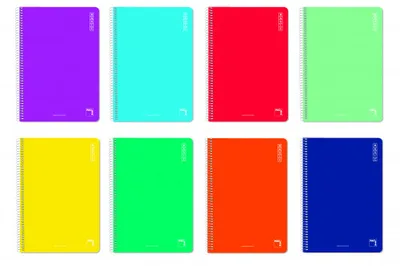 CUADERNO ESPIRAL SERIE BASIC TAPA BLANDA 60 GRS. 4º (155X215MM.) 80 HOJAS PAUTADO 2,5 CON MARGEN PACSA 16430