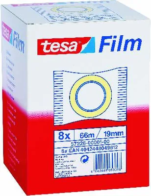 CINTA ADHESIVA STANDARD 19MM.X66M.EN BOLSITA TRANSPARENTE TESA 57226-00001-01