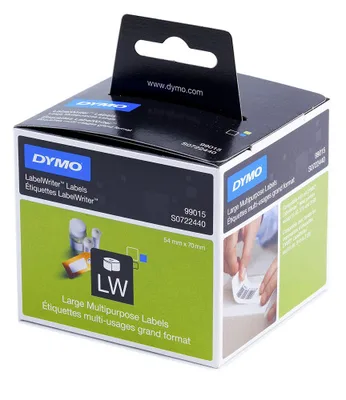 ROLLO ETIQUETAS LABELWRITER 70X54MM BLANCO DYMO S0722440