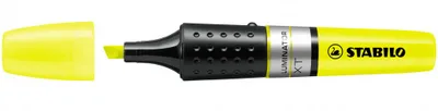 MARCADOR FLUORESCENTE LUMINATOR TRAZO 2 /5MM  AMARILLO STABILO 71 /24