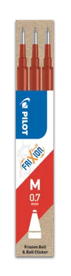 PACK 3 RECAMBIOS FRIXION ROJO PILOT BLS-FR7-R-S3