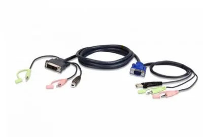 ATEN VGA USB A DVI KVM CABLE 3M (2L-7DX3U)