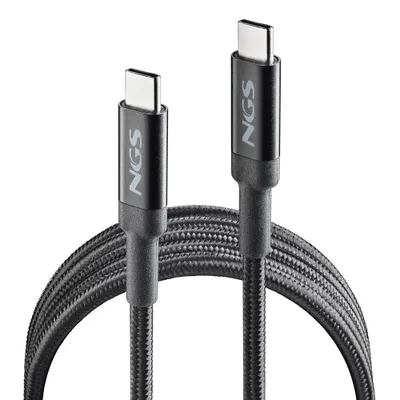 NGS KNOT 65W-3 cable USB USB 2.0 3 m USB C 0,48 Gbit/s Negro