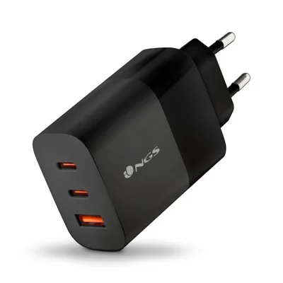 NGS BUD 65W Universal Negro Corriente alterna Carga rápida Interior