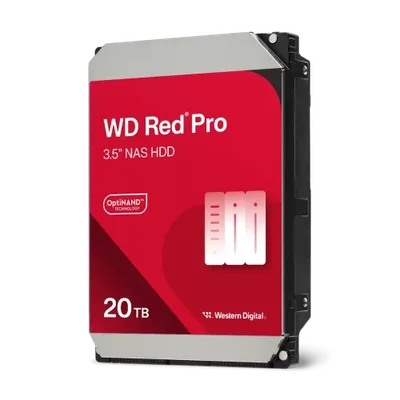 Western Digital Red Pro WD202KFGX disco duro interno 20 TB 7200 RPM 512 MB 3.5" Serial ATA III