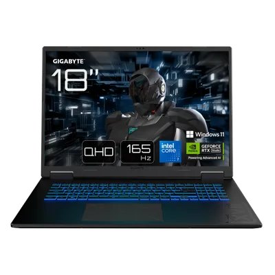 GIGABYTE PORTATIL GAMING A18 PRO DXJG3ESBC4SH,INTEL RPL-R CORE 7 240H,32GB DDR5,SSD 1TB,18" QHD+ 165HZ,RTX5070TI/12GB,W11 HOME