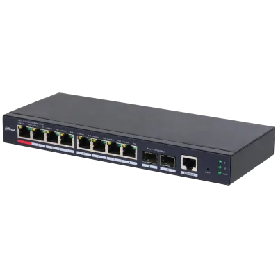 (DH-S4210-8GT-110) DAHUA SWITCH INDUSTRIAL L2 GESTIONABLE POE WATCHDOG 8 PUERTOS