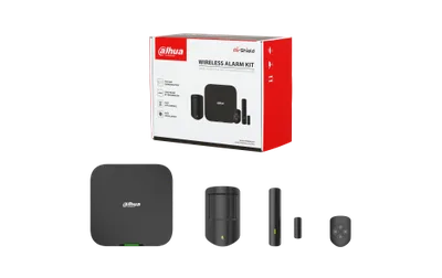 (DHI-ART-ARC3800H-03-CAM-FW2(868)-B-V3) DAHUA ALARMAS KIT DE ALARMA 4G, INCLUYE PANEL DE CONTROL DE 150 DISPOSITIVOS VIA RADIO, PIRCAM, PULSADOR, DETECTOR PIR,CONTACTO MAGNETICO - COLOR NEGRO