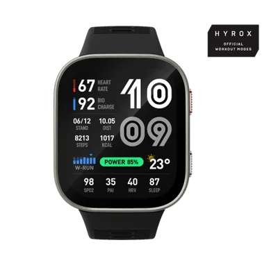 Amazfit Bip Max 5,26 cm (2.07") AMOLED Digital 432 x 514 Pixeles Pantalla táctil Negro Wifi GPS (satélite)