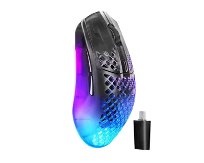 Steelseries Aerox 3 Wireless Gen 2 ratón Juego mano derecha RF Wireless + Bluetooth Óptico 26000 DPI