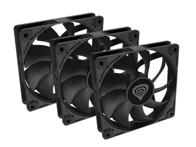 GENESIS Oxal 120 Carcasa del ordenador Ventilador 12 cm Negro 3 pieza(s)