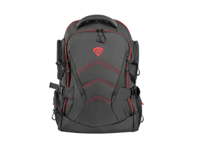 GENESIS Pallad 550 43,9 cm (17.3") Mochila Negro, Rojo