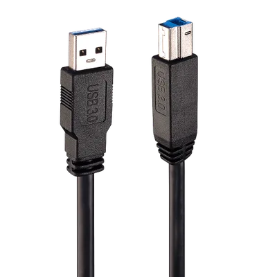 Lindy 43098 cable USB USB 3.2 Gen 1 (3.1 Gen 1) 10 m USB A USB B Negro