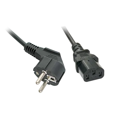 Lindy 30335 cable de transmisión Negro 2 m Enchufe tipo F C13 acoplador