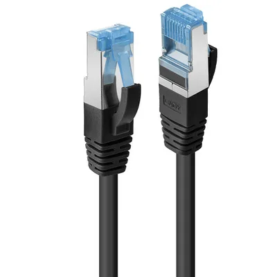 Lindy 47418 cable de red Negro 10 m Cat6a S/FTP (S-STP)
