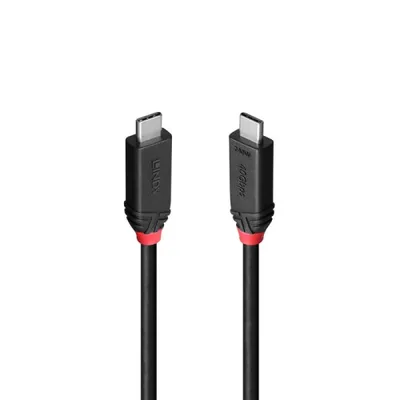 Lindy 37000 cable USB USB4 Gen 3x2 0,5 m USB C Negro