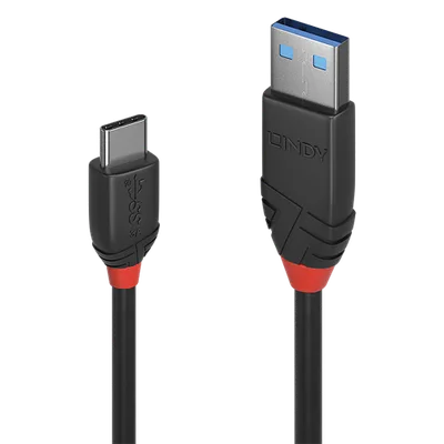 Lindy 36915 cable USB USB 3.2 Gen 1 (3.1 Gen 1) 0,5 m USB A USB C Negro