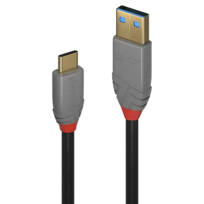 Lindy 36912 cable USB USB 3.2 Gen 2 (3.1 Gen 2) 1,5 m USB C USB A Negro, Gris
