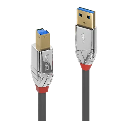 Lindy 36662 cable USB USB 3.2 Gen 1 (3.1 Gen 1) 2 m USB A USB B Gris