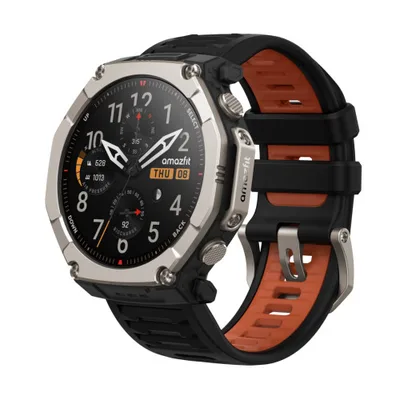 Amazfit T-Rex Ultra 2 129,5 cm (51") AMOLED 51 mm Digital 480 x 480 Pixeles Pantalla táctil Titanio Wifi GPS (satélite)