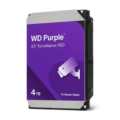 Western Digital Purple disco duro interno 4 TB 5400 RPM 128 MB 3.5" Serial ATA III