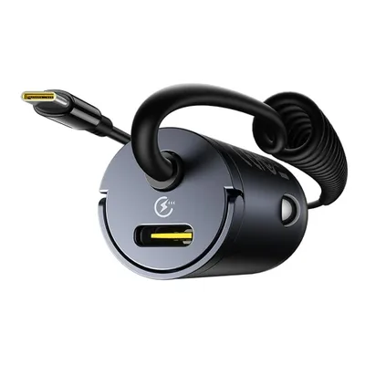 BASEUS TINY STAR MINI CAR CHARGER (C+C CABLE INCLUDED)  30W COSMIC BLACK