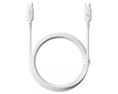 OS-BASEUS SILKY FAST CHARGING DATA CABLE USB-A TO USB-C 3A 1M MOON WHITE