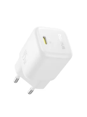 OS-BASEUS PICOGO GAN FAST CHARGER 1C 45W EU MOON WHITE