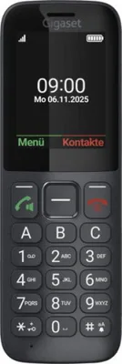 Gigaset Comfort 600 SIM 6,1 cm (2.4") 118 g Negro, Gris
