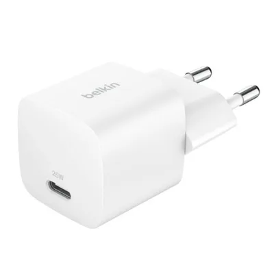 BELKIN 25W USBC PD WALL CHARGER WITH PPS, WHT
