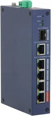 (DH-CHS4106-4ET-60) DAHUA SWITCH INDUSTRIAL 6 PUERTOS CLOUD MANAGED GIGABIT, 4 PUERTOS POE, 60W, HI-POE, L2