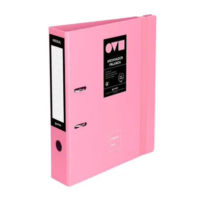 ARCHIVADOR A4 65MM EN POLYFOAM UNEQUAL MINIMAL ROSA GRAFOPLAS 17262853