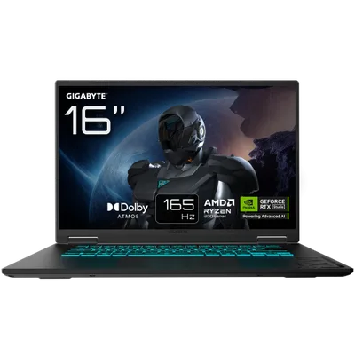 GIGABYTE PORTATIL GAMING A16 GA63WHAB7W,AMD RYZEN 7 260,32GB DDR5,SSD 1TB,16” IPS WUXGA 165HZ,RTX5070/8GB,FREE DOS