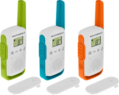 PACK 3 WALKIE TALKIE T42 VERDE/AZUL/NARANJA T42 MOTOROLA 59T42TRIPLEPACK