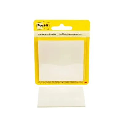 PACK 36 HOJAS DE NOTAS TRANSPARENTES 600 TRSPT 73X73MM. POST