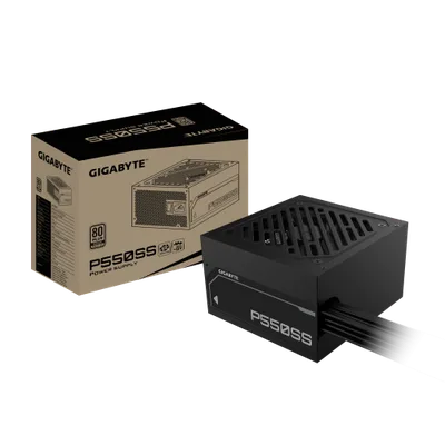 GIGABYTE P550SS Fuente de Alimentación - PCIe 5.0, 80 PLUS Silver, Ventilador de 120 mm, Compatible con ATX 3.0, Enchufe EU