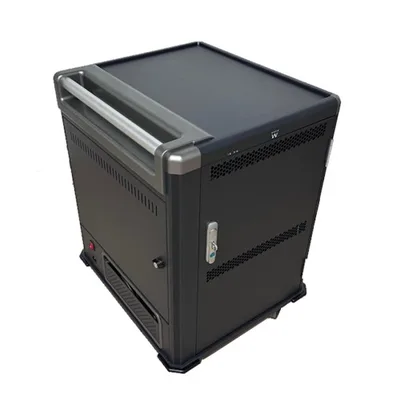 Ewent EW1703 carrito y armario de dispositivo portátil Carro de gestión y carga para dispositivos portátiles Negro, Gris
