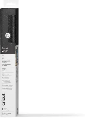 CRICUT SMART VINYL PERMANENT 33X91CM 1 SHEET (SHIMMER BLACK)