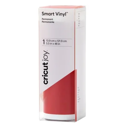 CRICUT SMART VINYL PERMANENT JOY 14X122CM 1 SHEET (MAT RED)