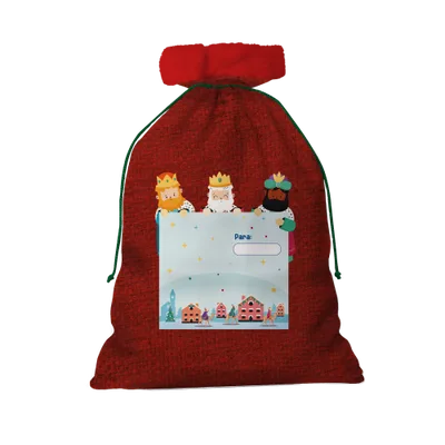 SACO REGALOS REYES MAGOS GRANDE 49X69 CM BISMARK 333594