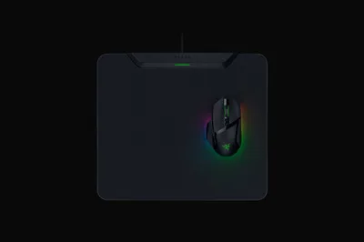 Razer HyperFlux V2 Alfombrilla de ratón para juegos Negro