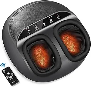 RENPHO  SHIATSU FOOT MASSAGER - COMPACT - WITH REMOTE CONTROL - BLACK