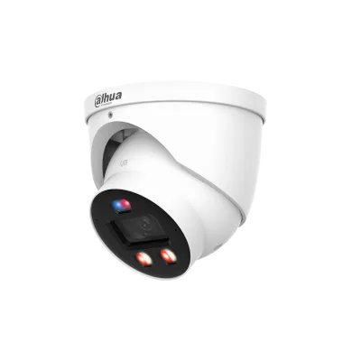 (DH-IPC-HDW3449HP-AS-PV-0280B-PRO) DAHUA CAMARA IP WIZCOLOR TURRET WIZSENSE SERIE 3 4MP CON INTELIGENCIA ARTIFICIAL, SOPORTA MICROSD 256GB, TIOC PRO ALARMA IN/OUT, ACUPICK, SMD 4.0, 12 VDC/POE, IP67, 2.8MM