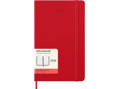 AGENDA 2026 TAPA DURA 12 MESES DIARIA L (13 X 21 CM) ROJO MOLESKINE DHF212DC3Y26