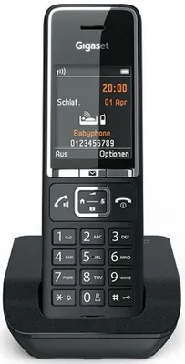 Gigaset COMFORT 550 Teléfono DECT Identificador de llamadas Negro