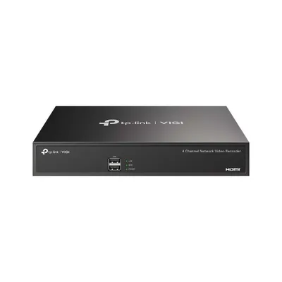 TP-LINK GRABADOR DE VIDEO EN RED DE 4 CANALES ESPECIFICACIONES: H.265+/H.265/H.264+/H.264, RESOLUCIÓN DE HASTA 8MP, CAPACIDAD DE DECODIFICACIÓN/8 CANALES A 2MP, ANCHO DE BANDA ENTRANTE DE 80 MBPS (HASTA 4 CANALES), 1× INTERFAZ SATA (HASTA 10 TB),